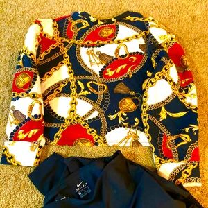 ZARA A sweatshirt with bling new without tags